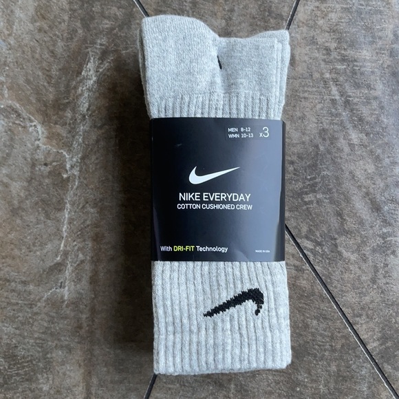 Nike Socks Everyday Cushioned Crew 3 pairs socks set - Picture 1 of 16